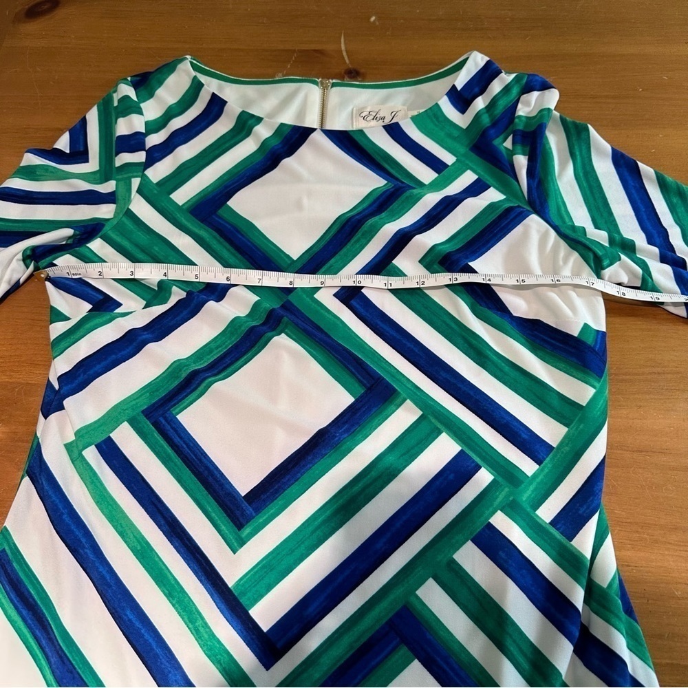 Eliza J Geometric Print Dress Size 10 - Picture 4 of 8